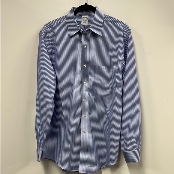 Brooks Brothers Other - Brooks Brothers Men's Blue Striped Shirt 15.5